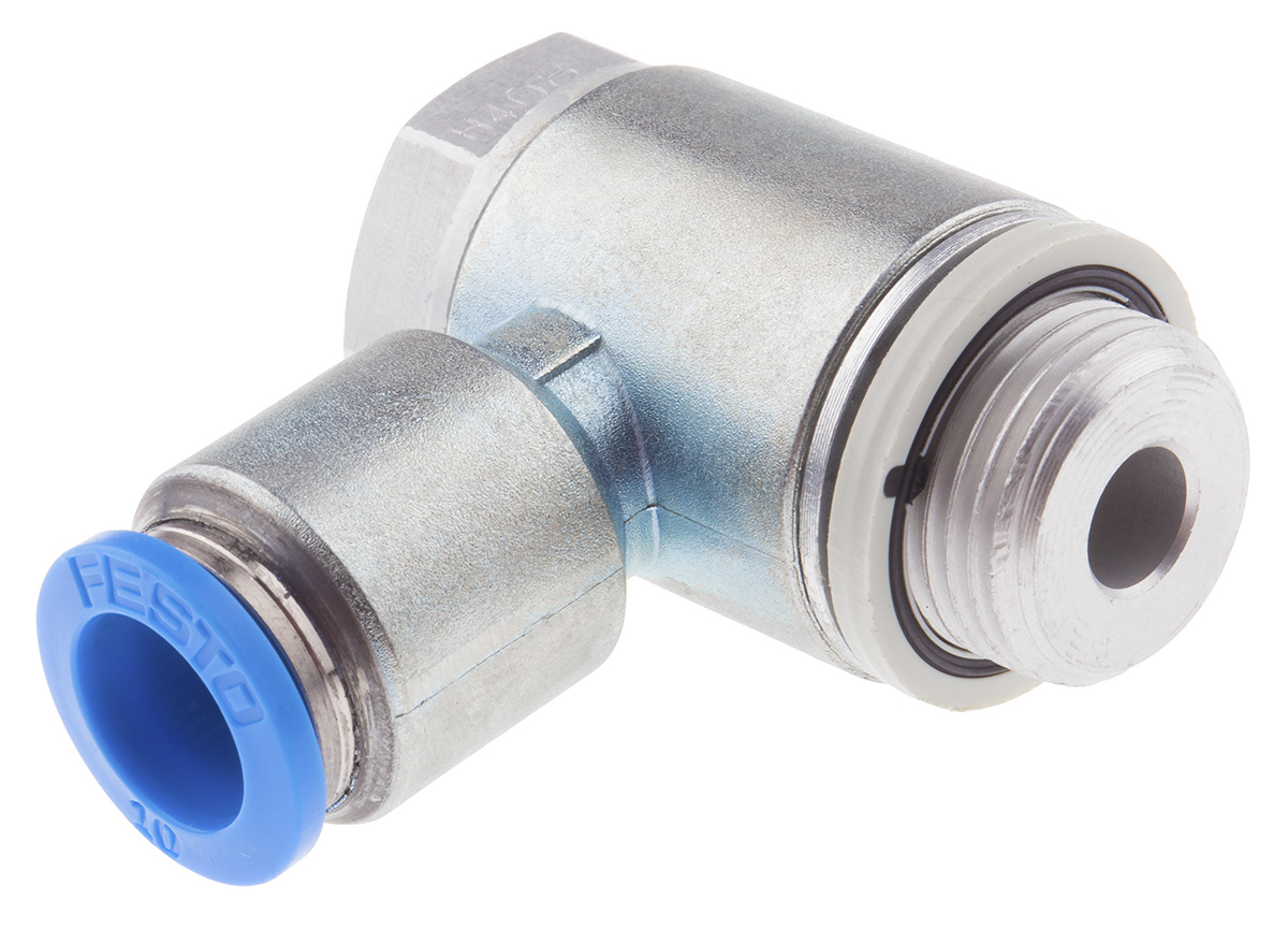 Festo GRLA Series Tube Exhaust Valve, 10mm Tube Inlet Port x G 3/8 Outlet Port, 193151