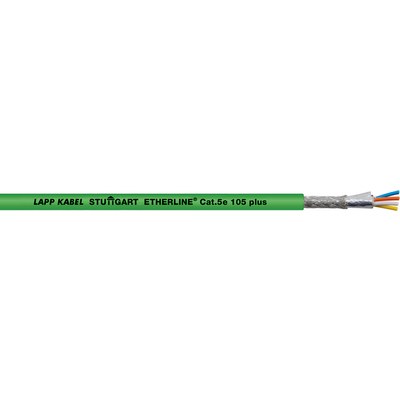 Lapp, 100m Cat5e, Green, Tinned Copper Braid, Unterminated