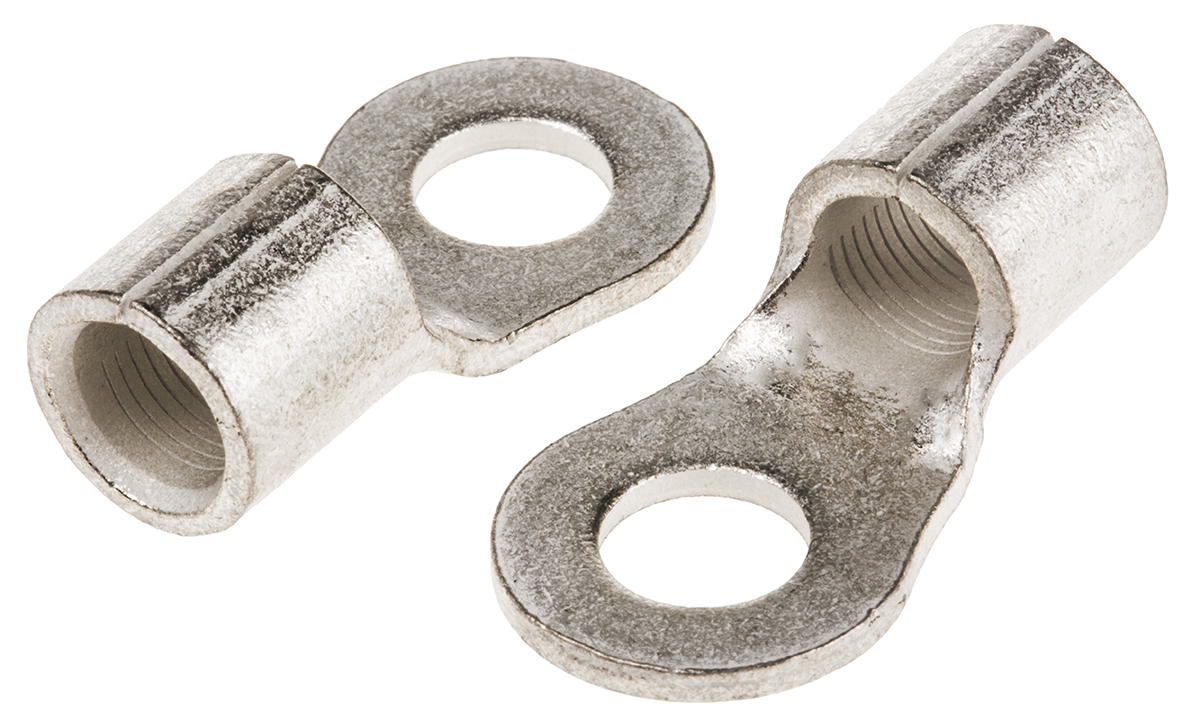 TE Connectivity, SOLISTRAND Uninsulated Ring Terminal, M8 Stud Size, 16.8mm² to 26.7mm² Wire Size