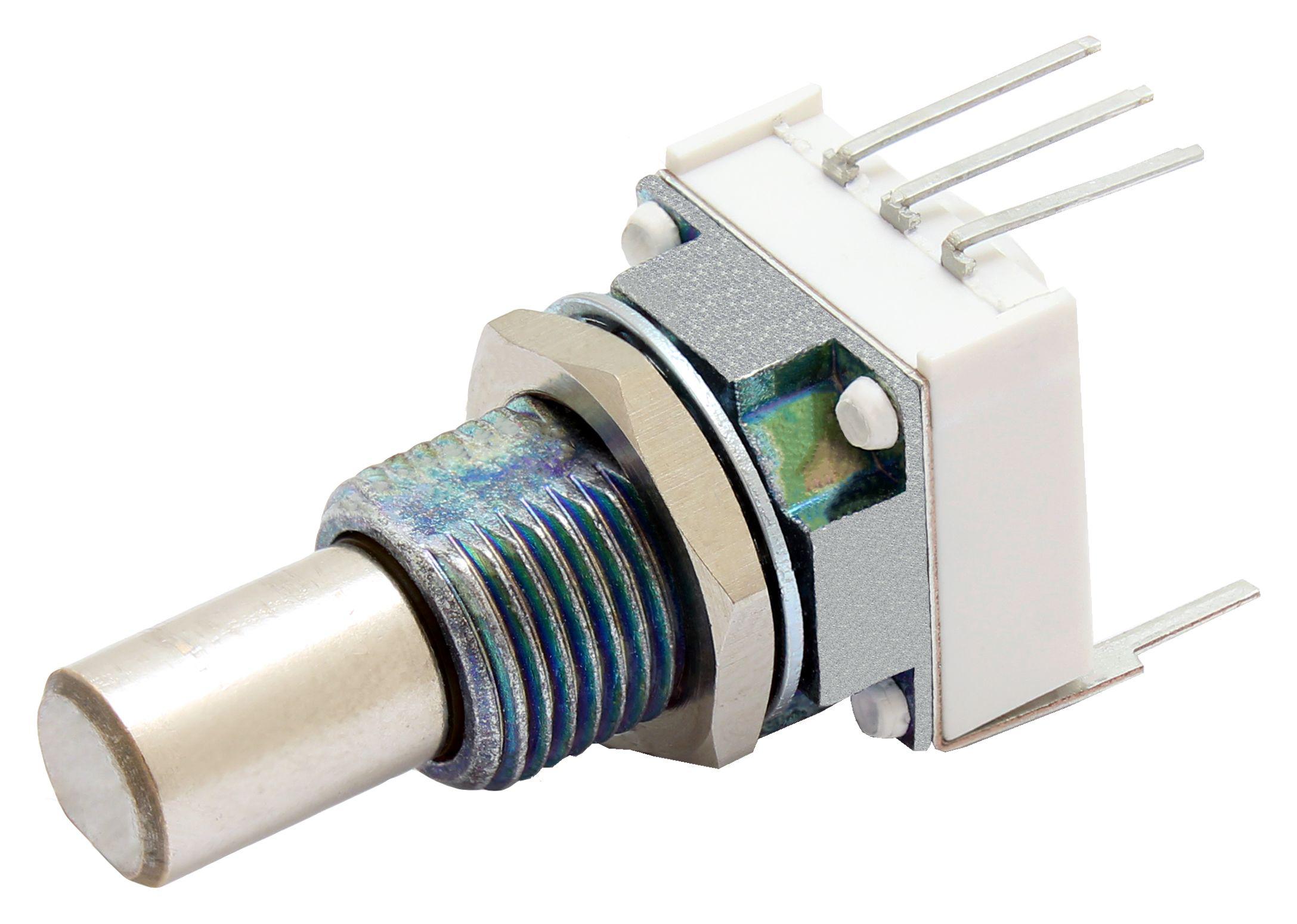 Vishay P11H 5kΩ Rotary Potentiometer 1-Gang, Panel Mount (Through Hole), P11H1F0GHFW10502KA