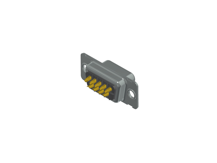 CONEC 9 Way Through Hole D-sub Connector Socket, with Mounting Hole