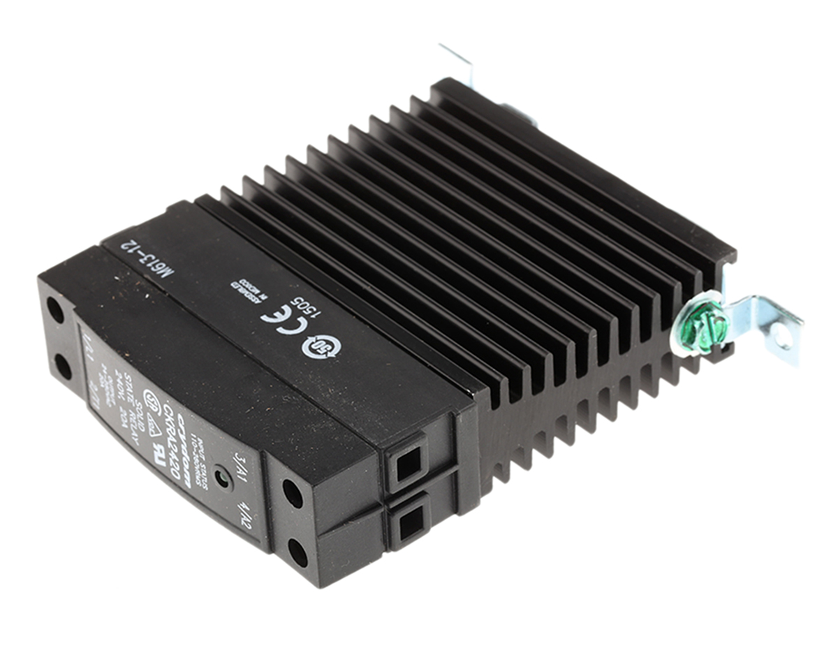 Sensata Crydom CKR Series Solid State Relay, 20 A rms Load, DIN Rail Mount, 280 V rms Load, 280 V rms Control