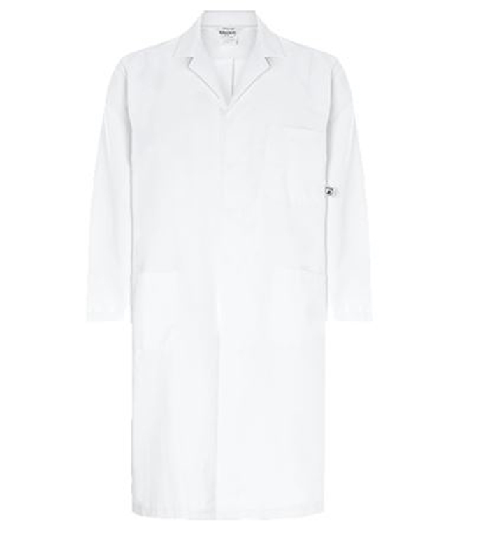Alsico White White Lab Coat, M
