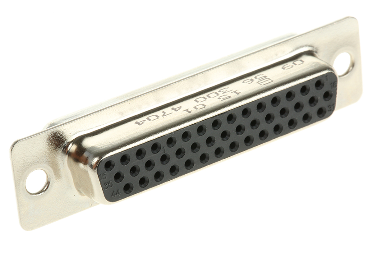 HARTING 44 Way Cable Mount D-sub Connector Socket, 2.29mm Pitch