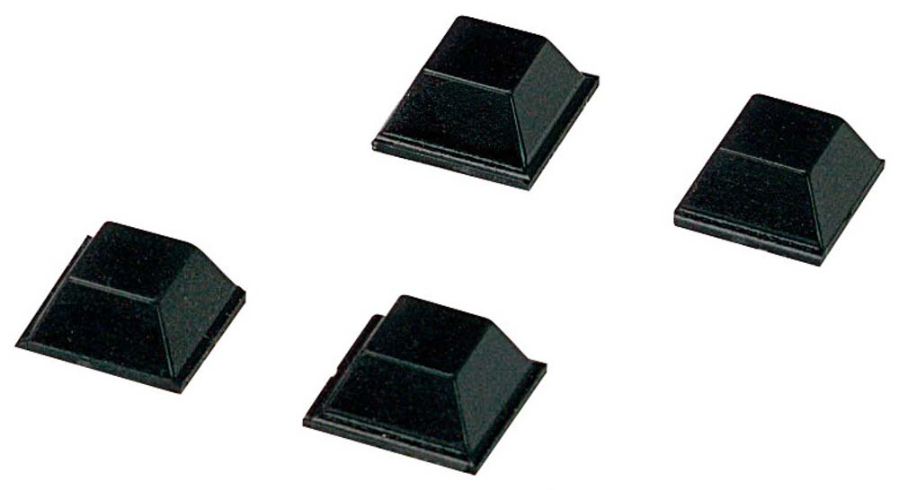 Bopla Plastic Self-Adhesive Feet for Use with Alu-Topline Enclosures, 13 x 13 x 5.8mm