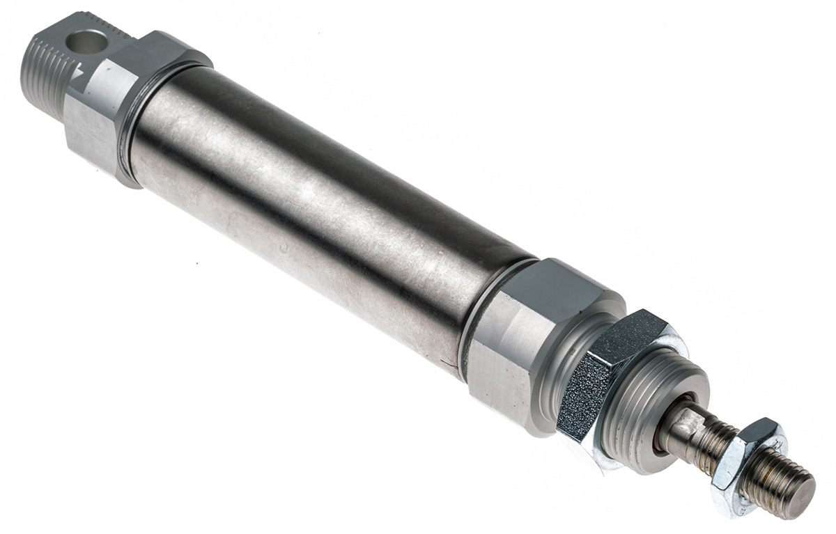 Norgren Pneumatic Piston Rod Cylinder - 20 mm Bore, 25 mm RM/8000/M Series, Double Acting Acting