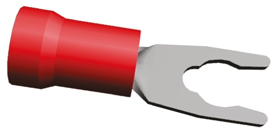 TE Connectivity, PIDG Insulated Crimp Spade Connector, 0.26mm² to 1.65mm², 22AWG to 16AWG, M3.5 Stud Size Nylon, Red
