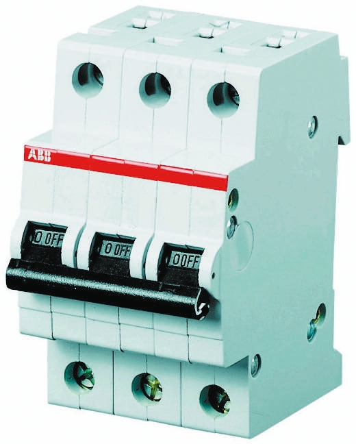 ABB System Pro M Compact S200M MCB, 3P, 8A Curve C, 400V AC, 10 kA Breaking Capacity