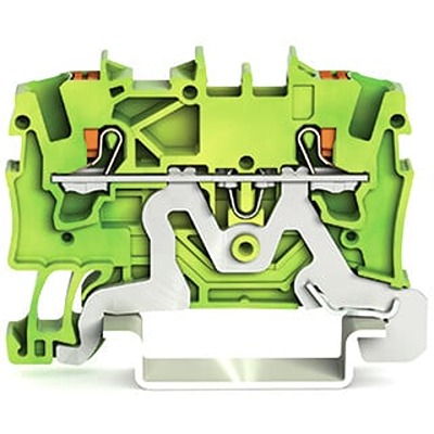 WAGO 2201-1207 TOPJOB S Series Green, Yellow, 1.5mm², 1-Level, Push In Termination, ATEX, CSA, IECEx