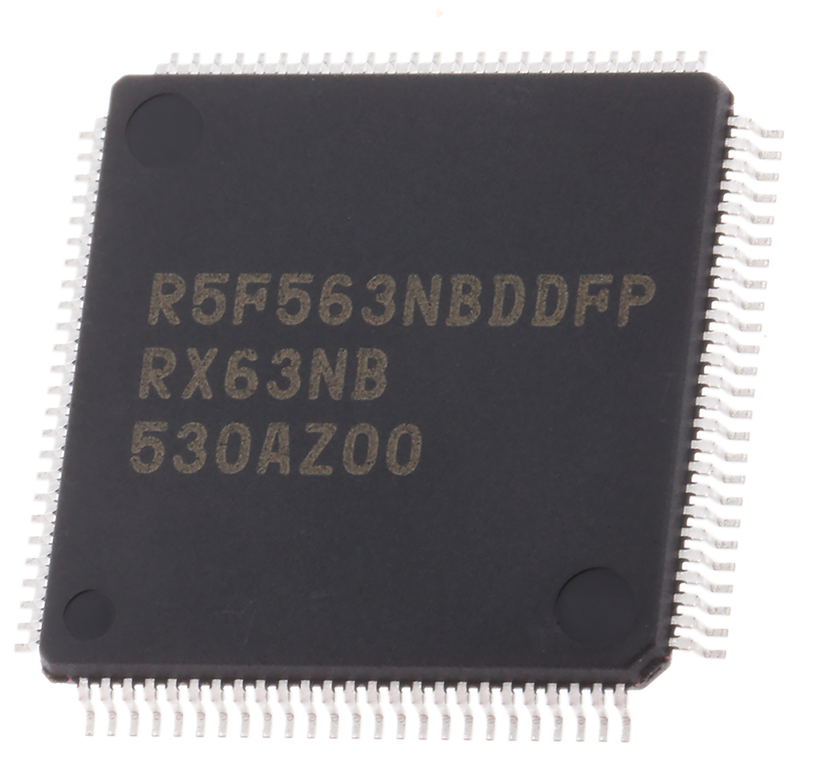 Renesas Electronics R5F563NBDDFP#V0, 32 bit RX, RX63N Microcontroller, 100 MHz, 1MB FLASH, 100-Pin LFQFP