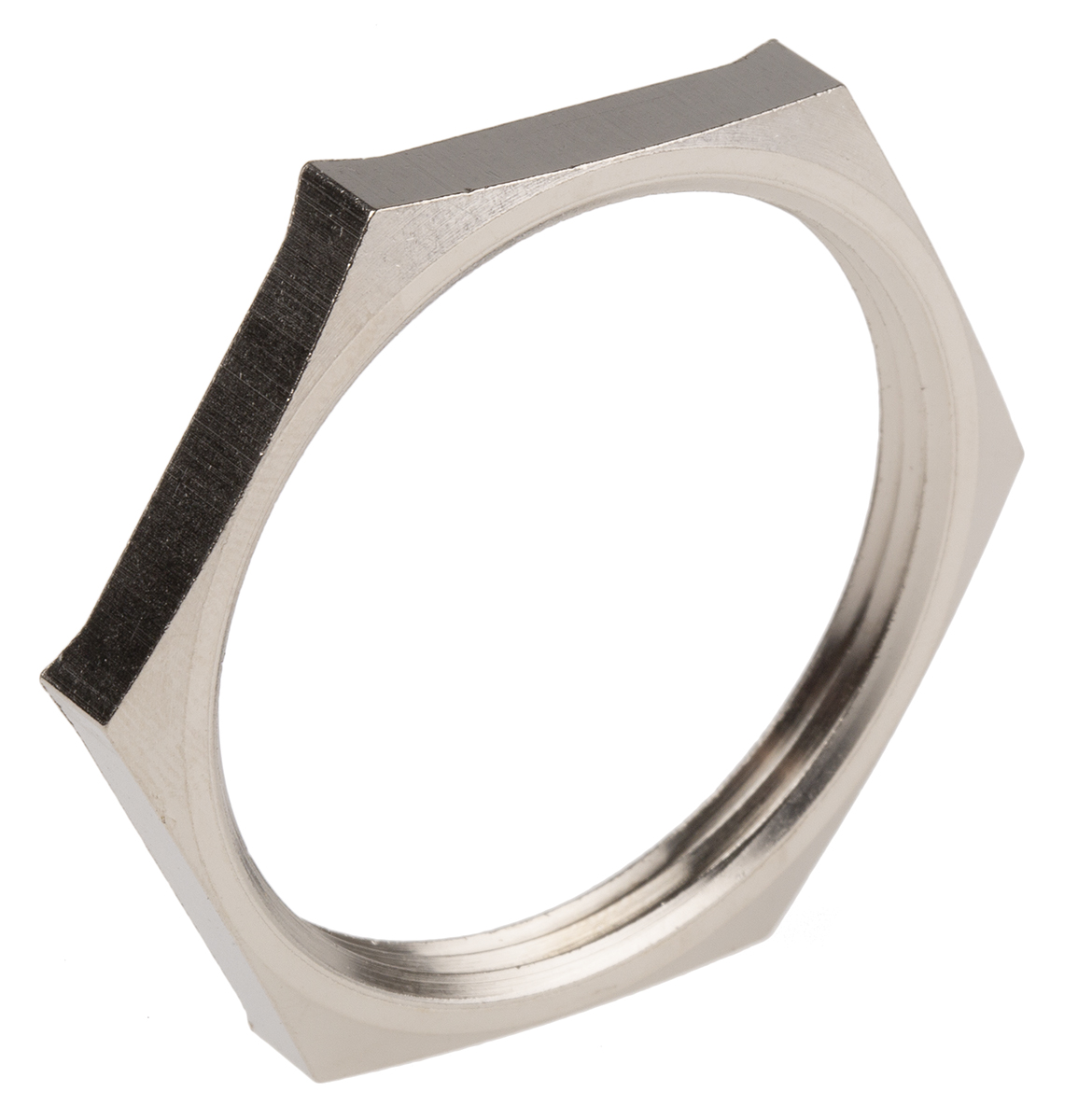 Lapp Silver Nickel Plated Brass Cable Gland Locknut, PG29 Thread