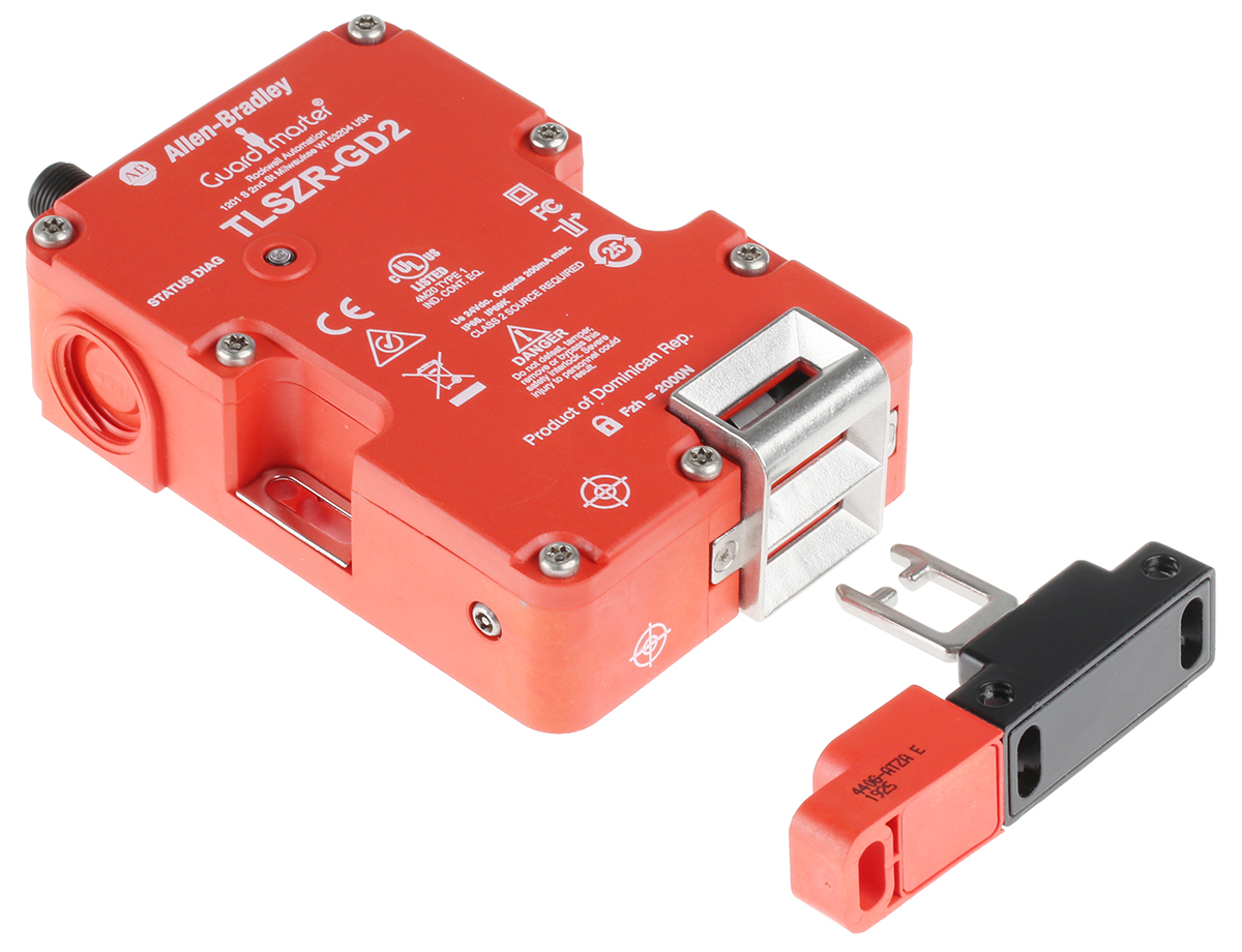 Allen Bradley Guardmaster 440G-TZ Series Solenoid Interlock Switch, Power to Unlock, 24V dc, Actuator Included