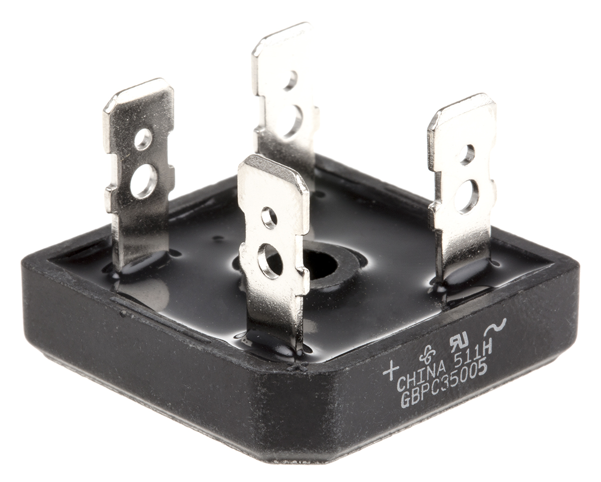 Vishay Bridge Rectifier, 35A, 50V, 4-Pin