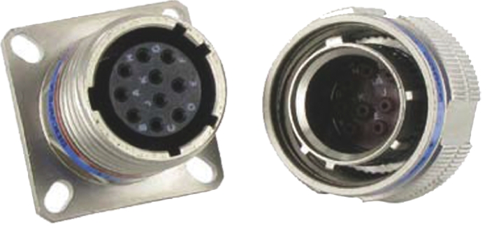 Amphenol Socapex, TV 37 Way MIL Spec Circular Connector Receptacle, Pin Contacts,Shell Size 15, Screw Coupling,