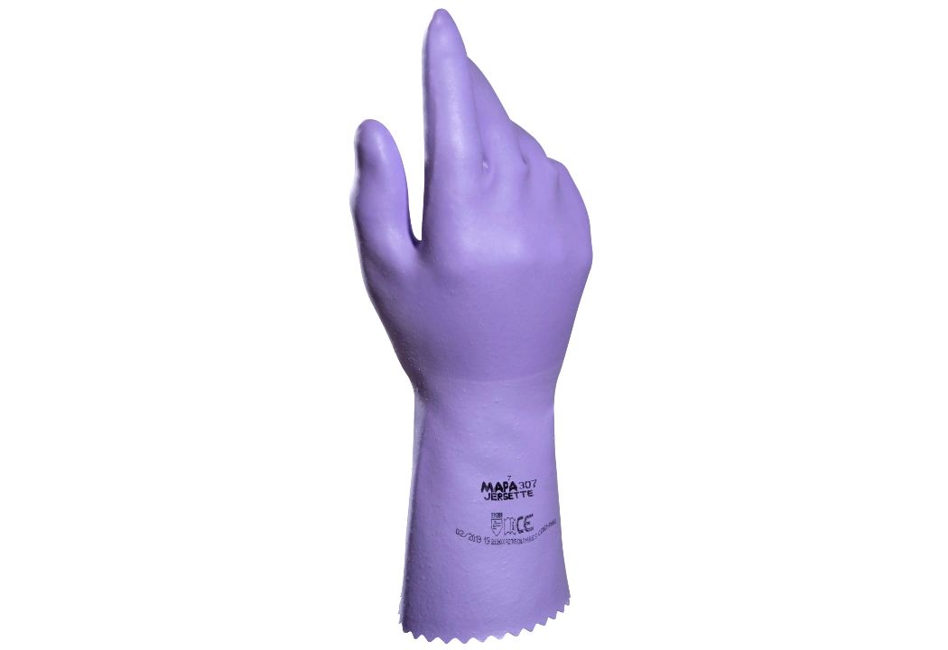 Mapa Mauve Natural Latex Glove, Size 6