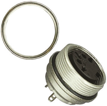 Amphenol Industrial, Signalmate C091 8 Pole M16 Din Socket, 5.0A, 150.0 V IP67, Screw On, Panel Mount