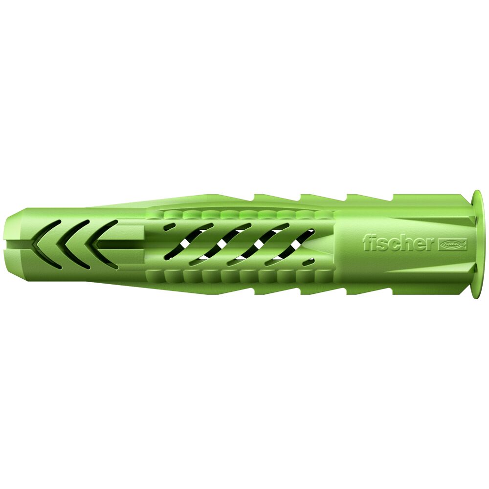 Fischer Fixings Green Nylon Wall Plug, 50mm Length, 8mm Fixing Hole Diameter