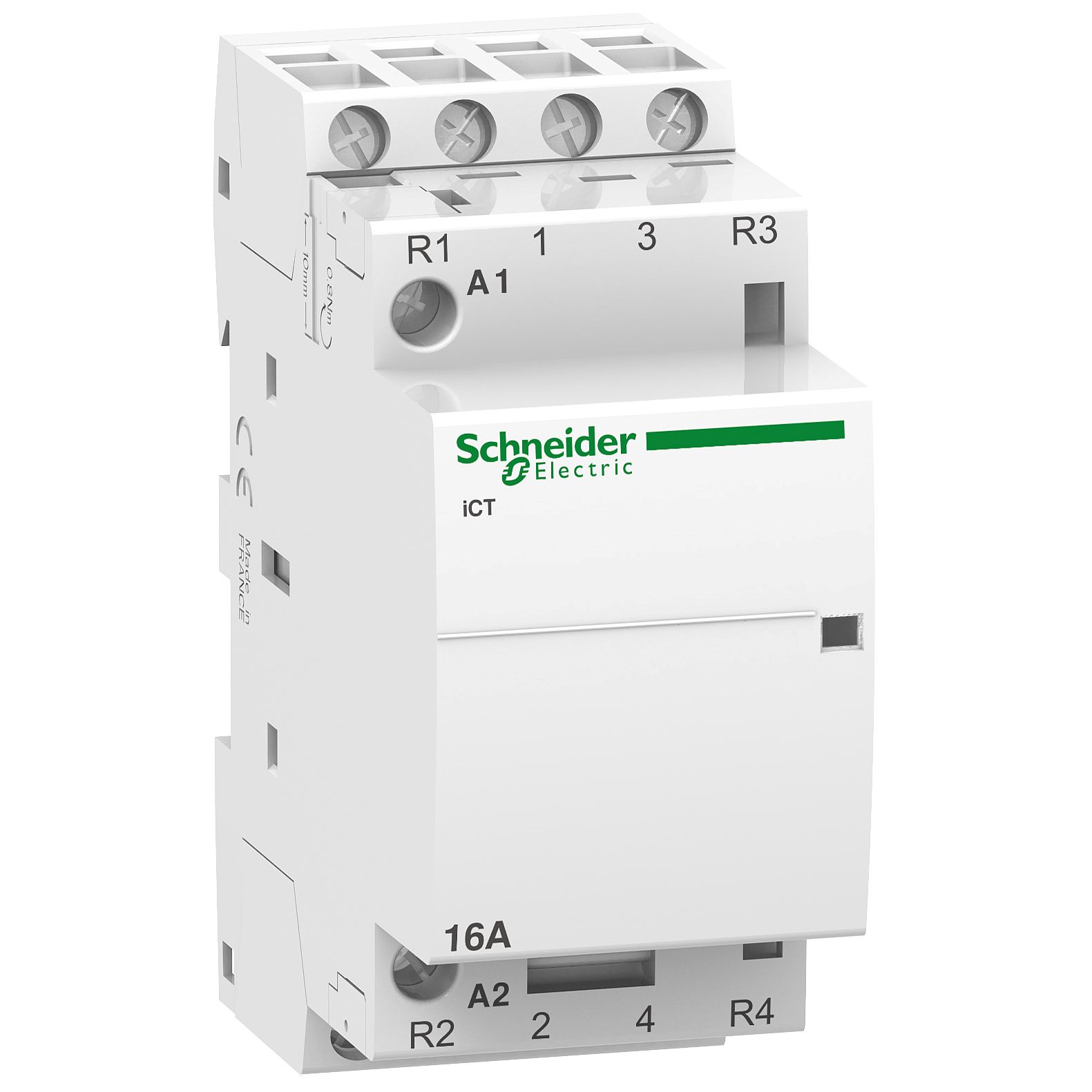 Schneider Electric Acti9 iCT iCT Contactor, 24 V ac Coil, 4-Pole, 16 A, 4NO, 400 V ac