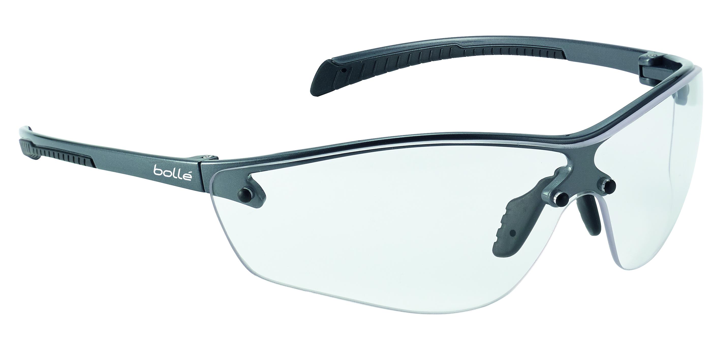 Bolle Safety SILIUM+ Anti-Mist UV Safety Glasses, Clear PC Lens, Vented
