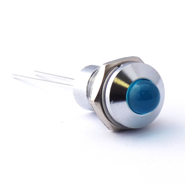 CML Innovative Technologies 1904X Series Blue Panel Mount Indicator, 3.8V, 8mm Mounting Hole Size, Lead Wires