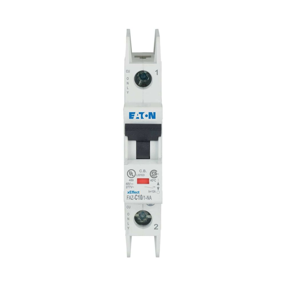 Eaton xEffect MCB, 1P, 10A Curve C, 240 → 415V AC, 48V DC, 10 kA Breaking Capacity