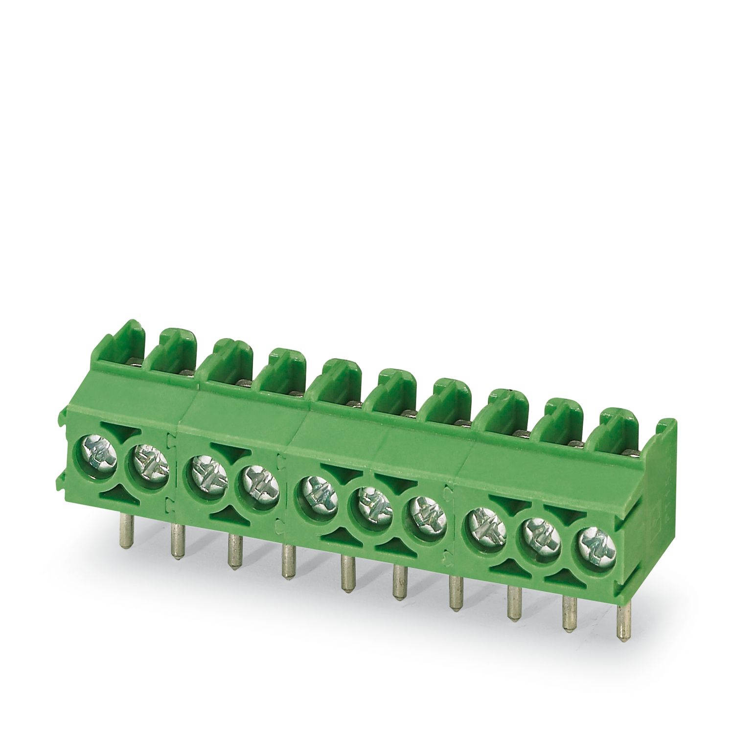 Phoenix Contact PT 1.5/ 3-3.5-V Series PCB Terminal Block, 3.5mm Pitch, Through Hole Mount, 1-Row, Solder Termination