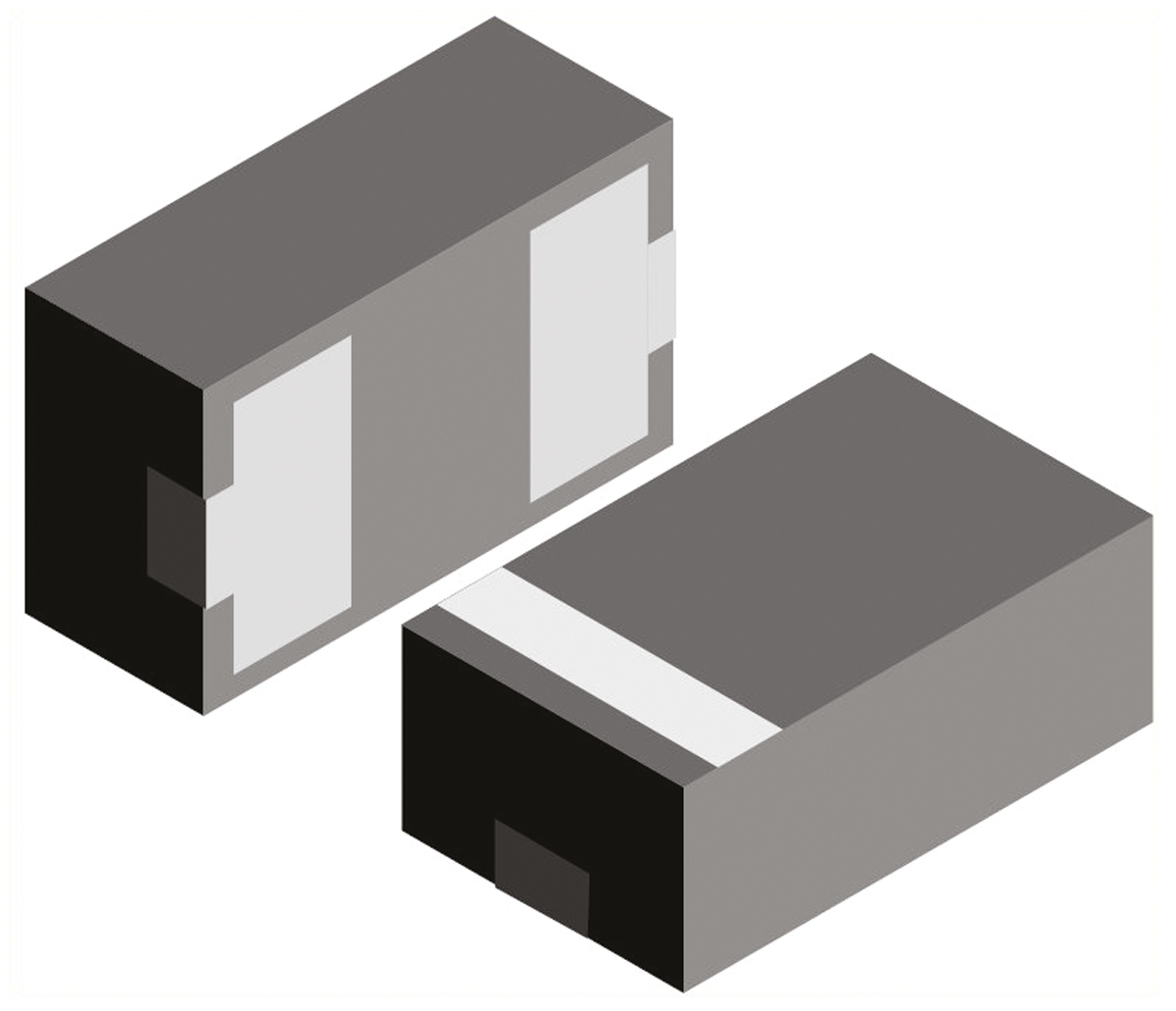 Vishay VCUT0505B-HD1-GS08, Dual-Element Bi-Directional ESD Protection Diode, 56W, 2-Pin LLP1006