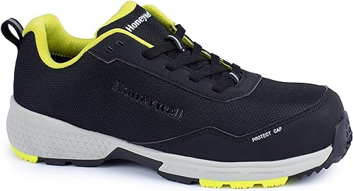 Honeywell Safety STARTER Unisex Black, Yellow Composite Toe Capped Safety Trainers