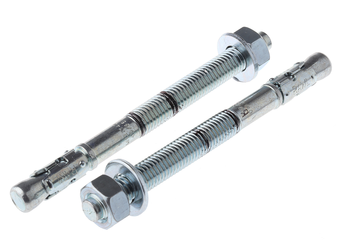 RawlPlug Steel Bolt Anchor 12mm x 140mm, 12mm Fixing Hole