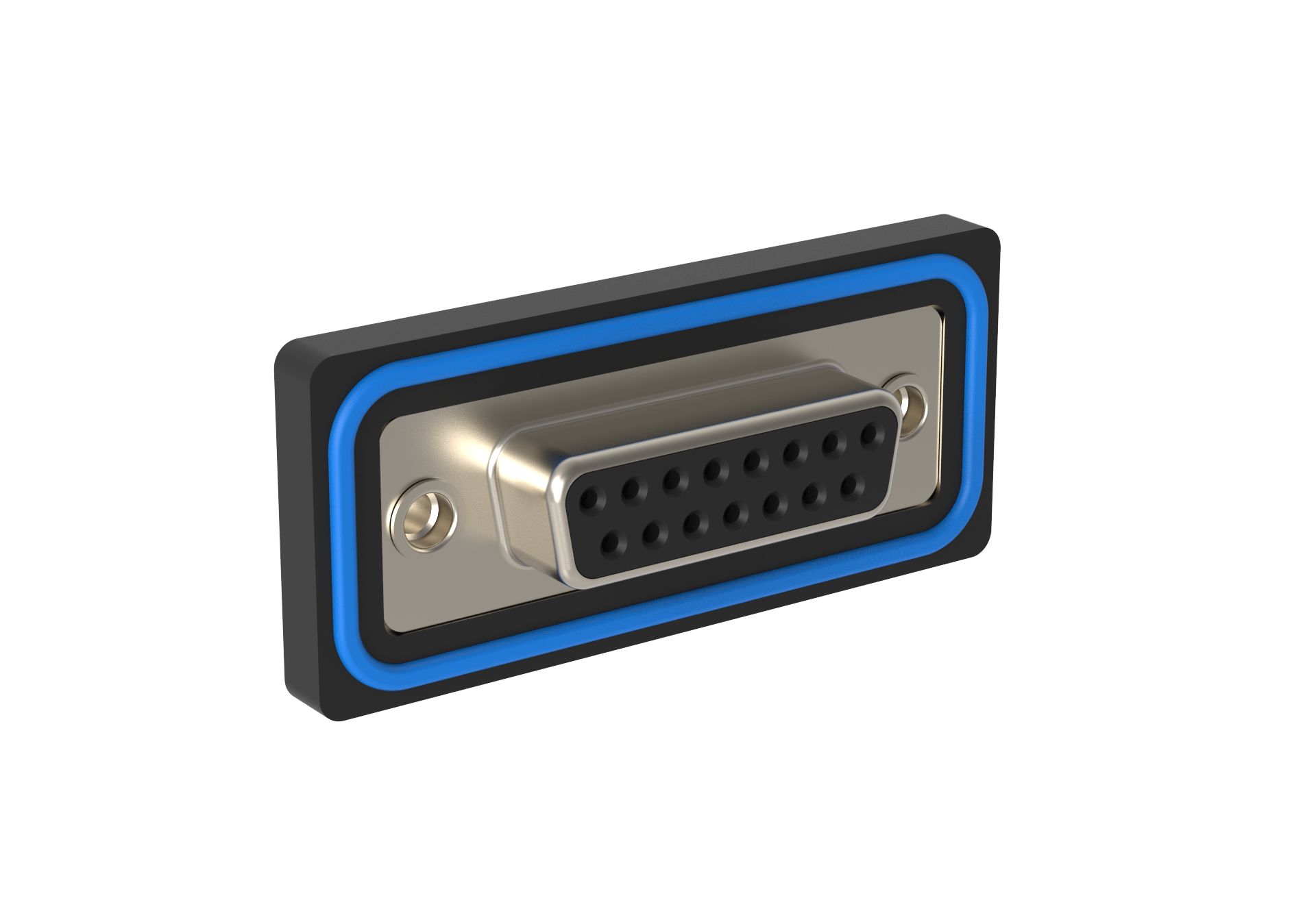 Amphenol Communications Solutions ED 15 Way Panel Mount D-sub Connector Socket, 2.74mm Pitch