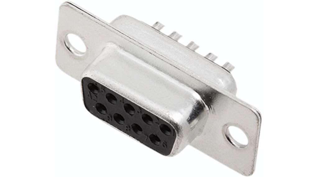 Encitech Connectors DM 9 Way Solder D-sub Connector Socket