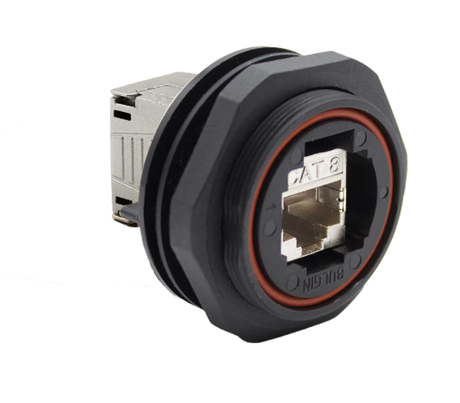 Bulgin Standard Buccaneer - Ethernet Series Female Ethernet Connector, Panel Mount, Cat8 Straight