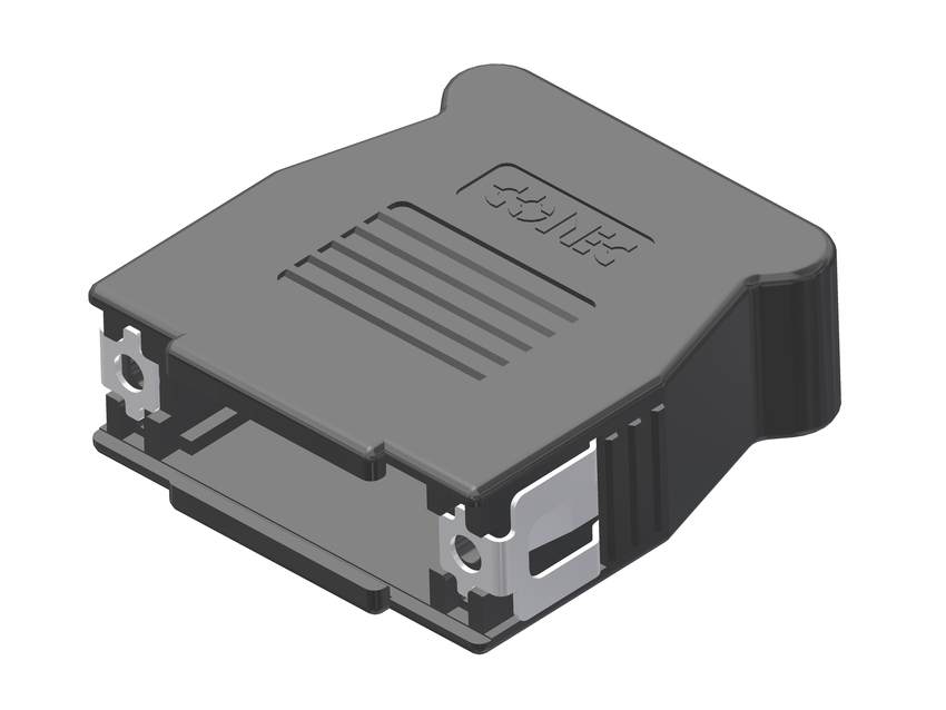 Amphenol CONEC 16 Series ABS D Sub Backshell, 15 Way, Strain Relief