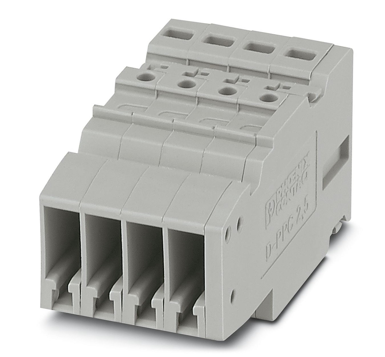 Phoenix Contact COMBI Series PPC 2,5/4 Non-Fused Terminal Block, 24A, 26 → 12 AWG, 26 → 14 (Flexible) AWG