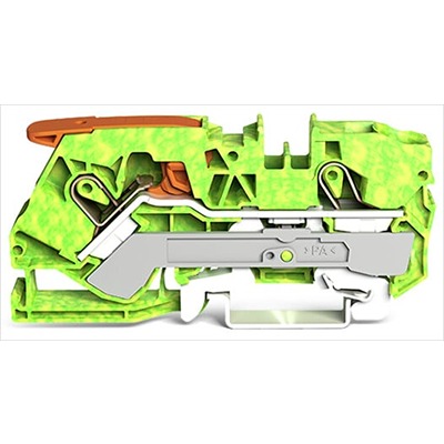 WAGO 2110-1207 TOPJOB S Series Green, Yellow, 10mm², 1-Level, Push In Termination, ATEX, IECE