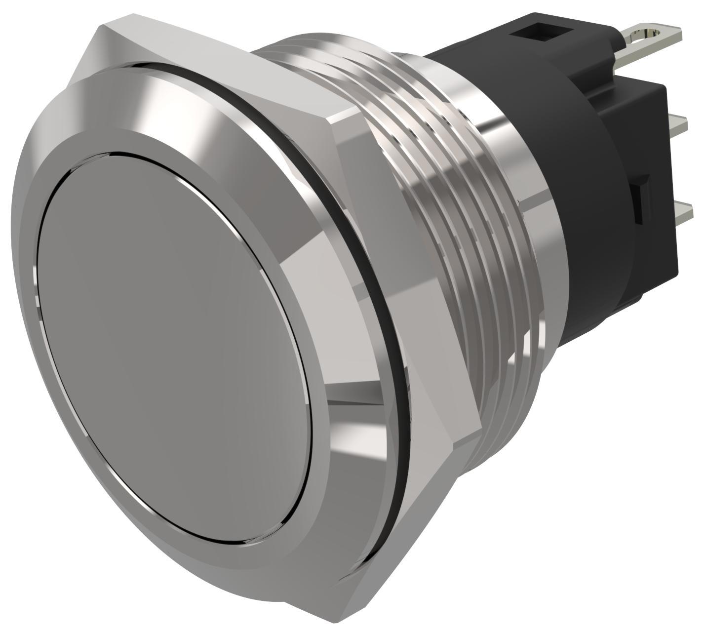 EAO 82 Series Push Button Switch, Latching, Panel Mount, 22.3mm Cutout, SPDT, 240V, IP65, IP67