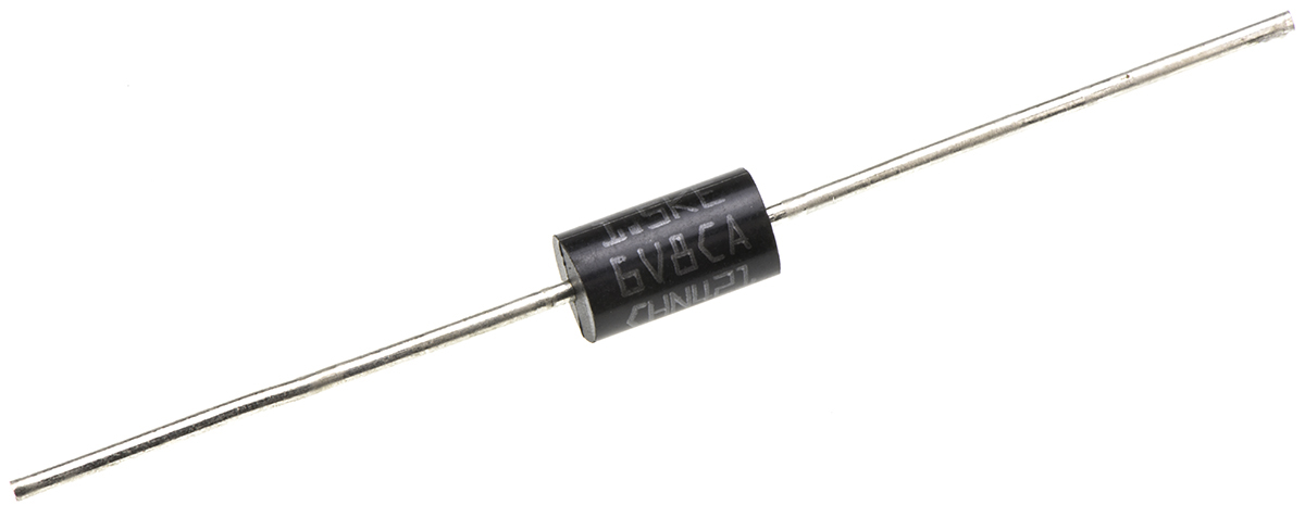 STMicroelectronics 1.5KE6V8CA, Bi-Directional TVS Diode, 1500W, 2-Pin DO-201