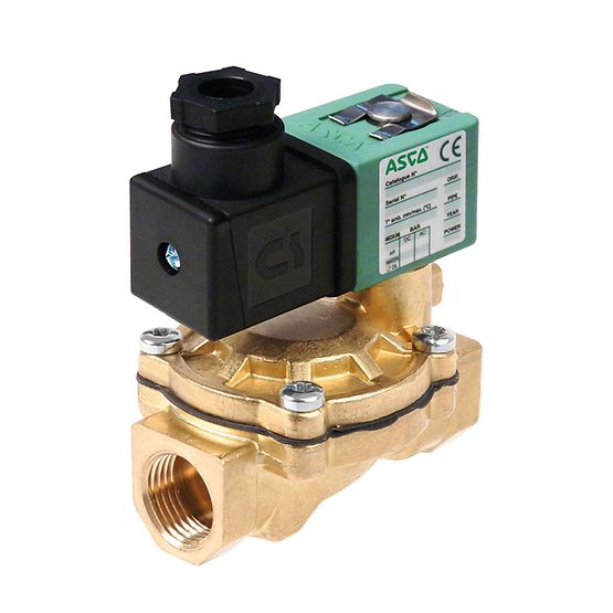 EMERSON – ASCO Solenoid Valve SCG238A046.24/DC, 2 Port, NC 1/2 in, 24 V, 1/2 in