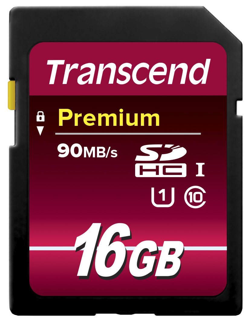 Transcend 16 GB SDHC SD Card, Class 10