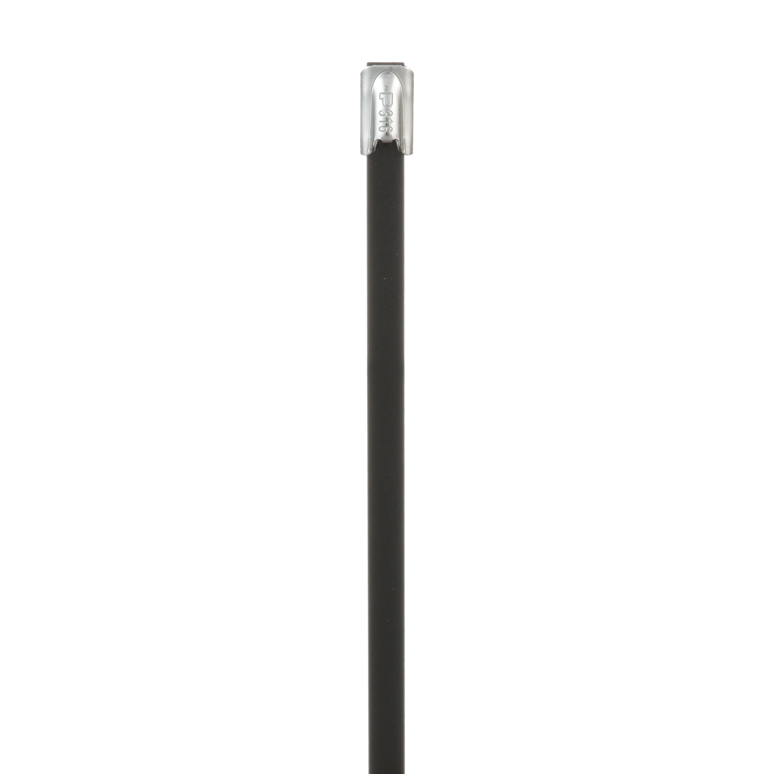Panduit Cable Tie Assemblies, , 201mm x 4.6 mm, Black 316 Stainless Steel, Pk-100units