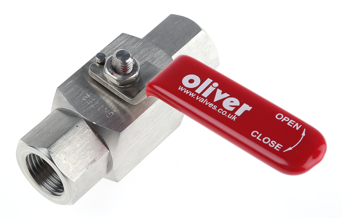 RS PRO Stainless Steel Hydraulic Ball Valve G 1/2