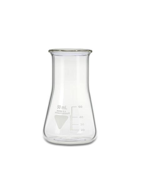 RS PRO Borosilicate Glass 50ml Laboratory Flask