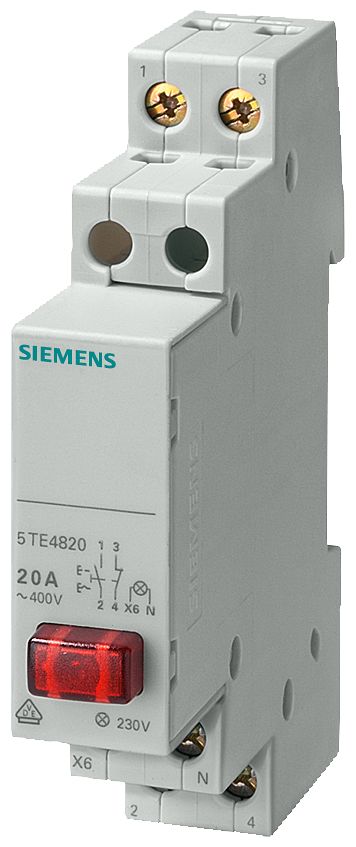 Siemens Push Button Circuit Trip for use with Standard rail mounting