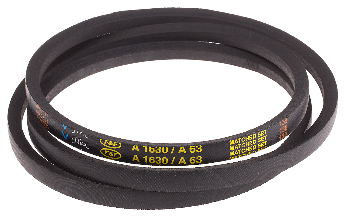 RS PRO Drive Belt, belt section A, 1600mm Length