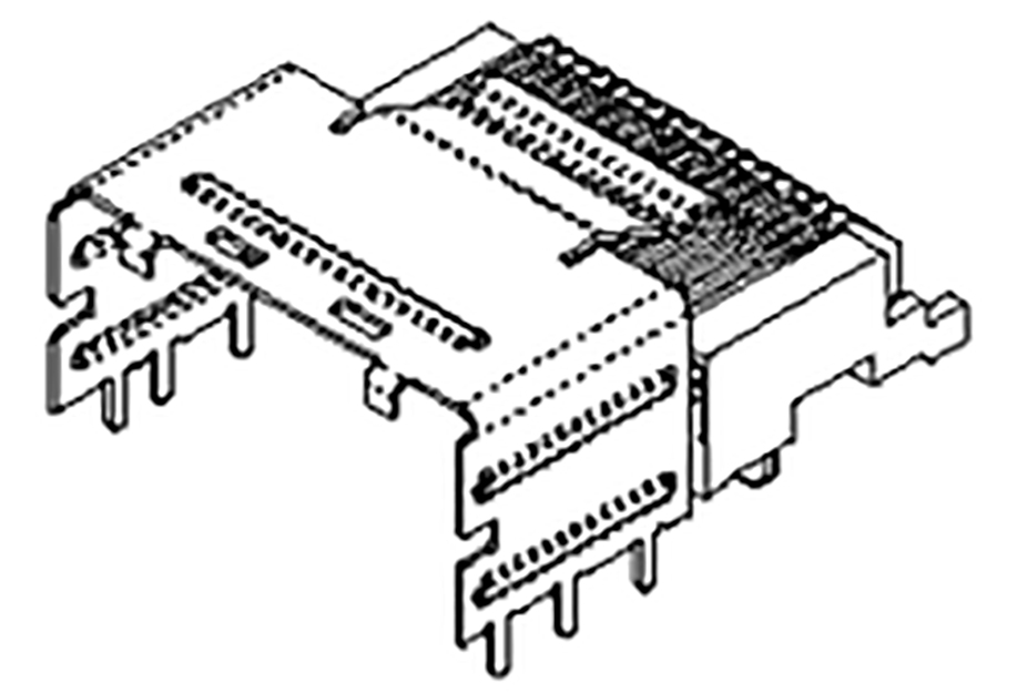 Molex iPass Series Right Angle Through Hole PCB Header, 36 Contact(s), 0.8 mm Pitch, 2 Row, Unshrouded