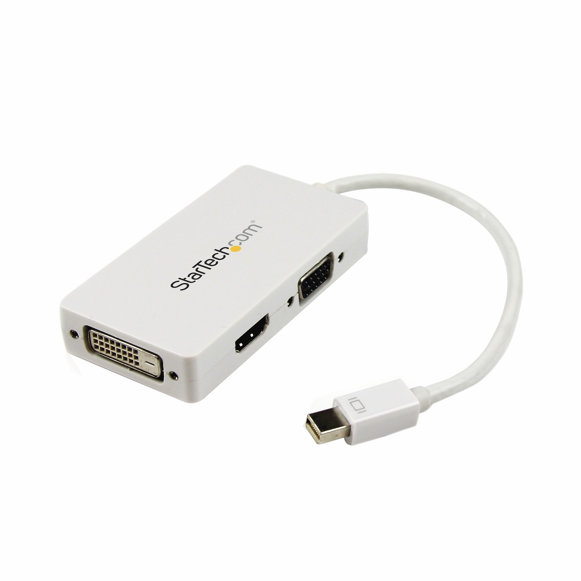 StarTech.com 3 port Mini DisplayPort to DVI, HDMI, VGA Adapter, 150mm Length - 1920 x 1200 Maximum Resolution