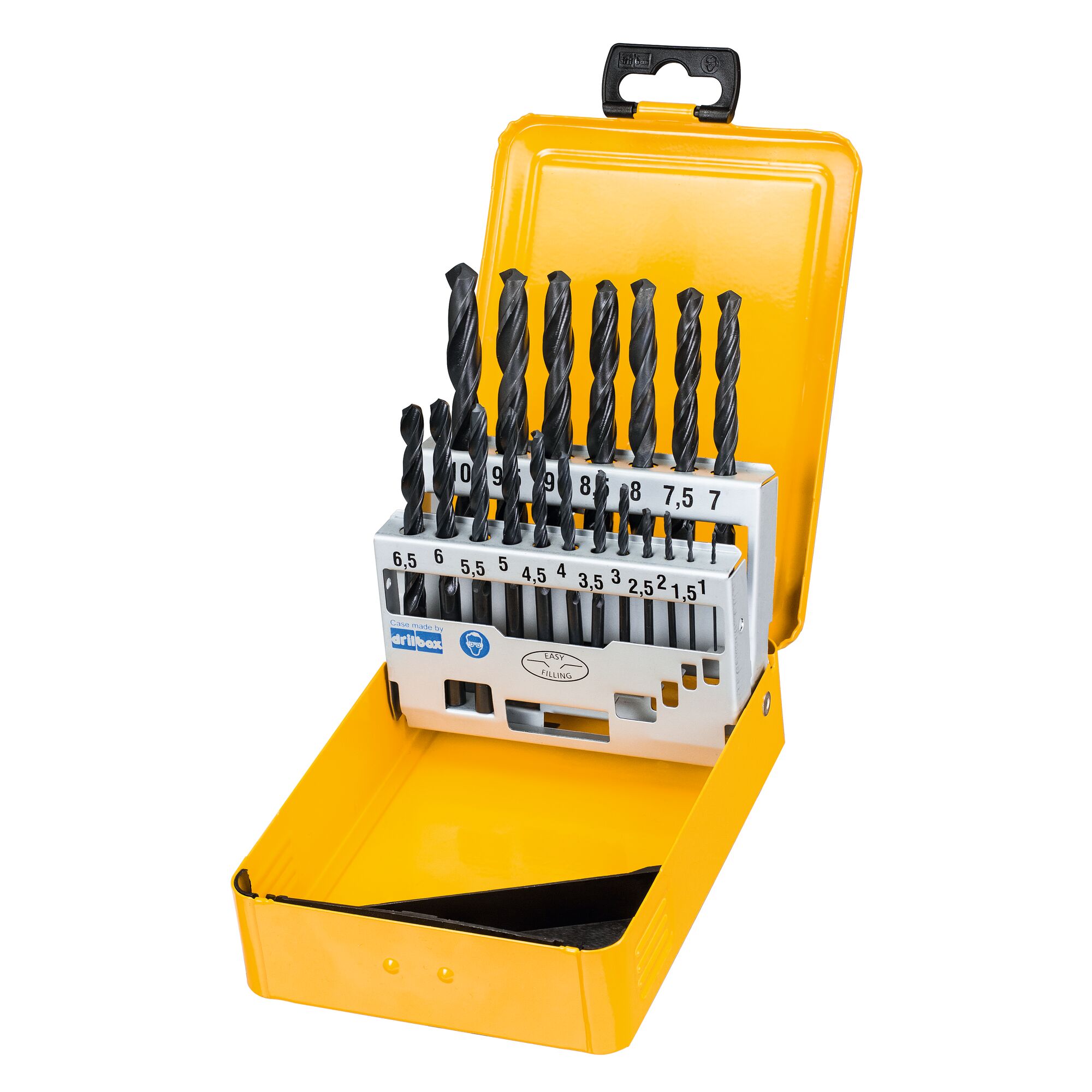 DeWALT 19-Piece Twist Drill Bit Set Set for Metal, 10mm Max, 1mm Min, HSS-R Bits