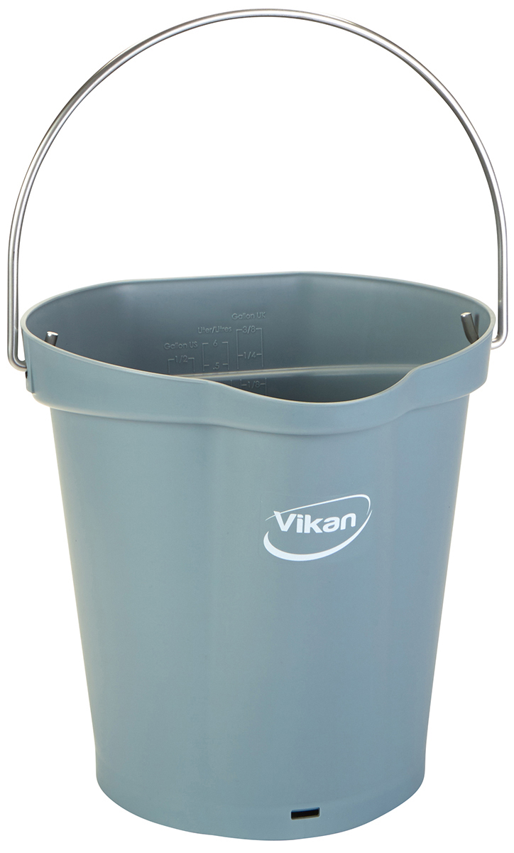 6L Plastic Grey Bucket With Handle