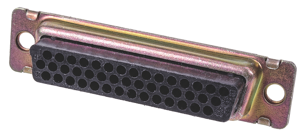 TE Connectivity Amplimite 90 44 Way Cable Mount D-sub Connector Socket