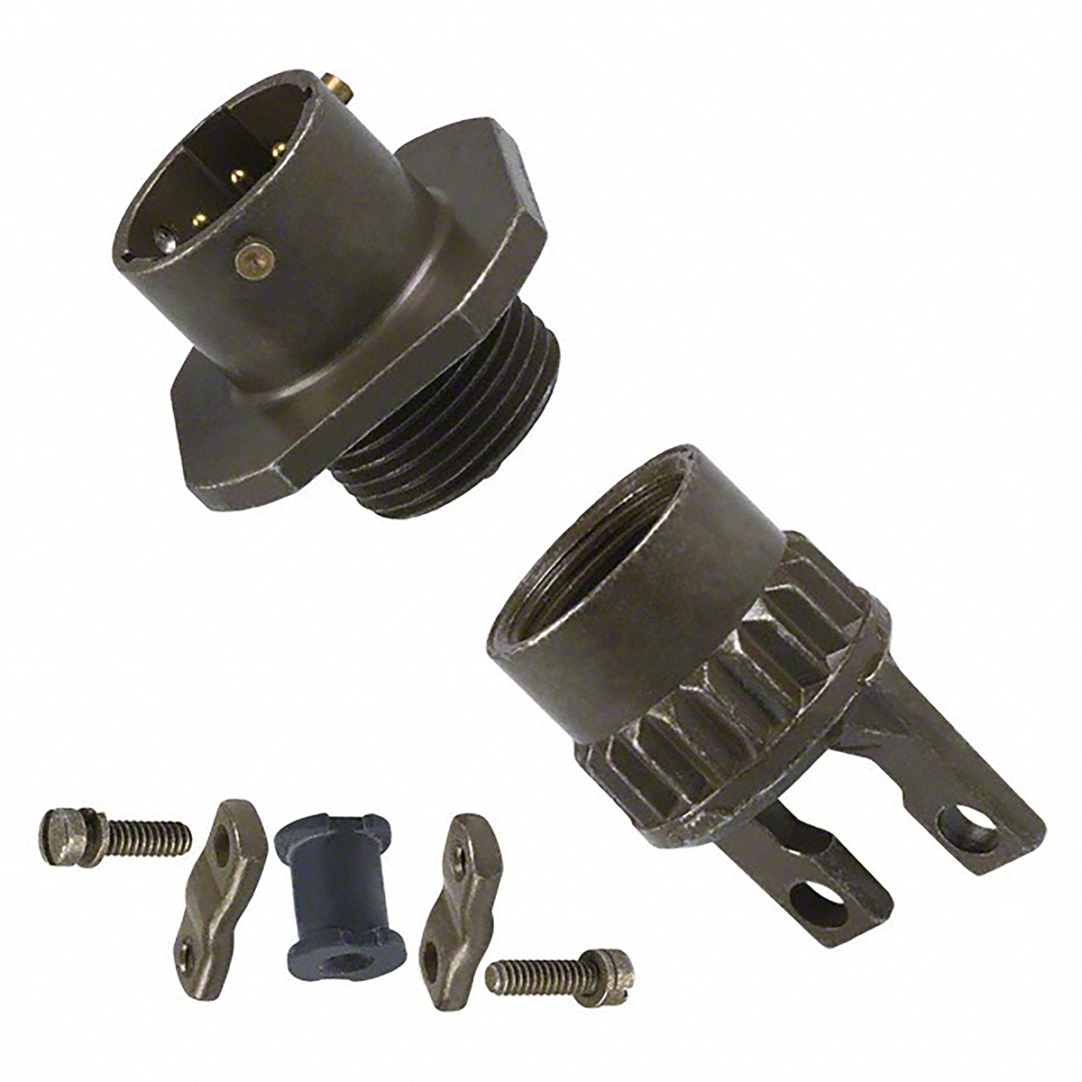 Amphenol Socapex, PT, Copper Alloy 5 Way Cable Mount MIL Spec Circular Connector PlugGreen, Pin Contacts,Shell Size 14,